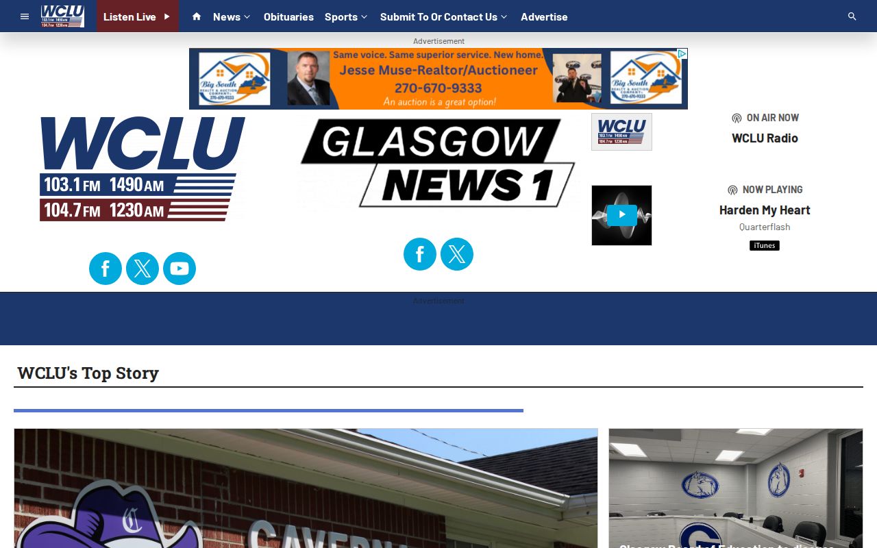 WCLU regional news page used for selected Barren County arrest and court reports